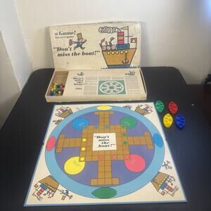 Don't Miss the Boat! Game by Parker Brothers 1965 Vintage 100% Complete
